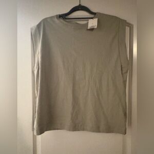 a new day Olive Green Muscle Tee